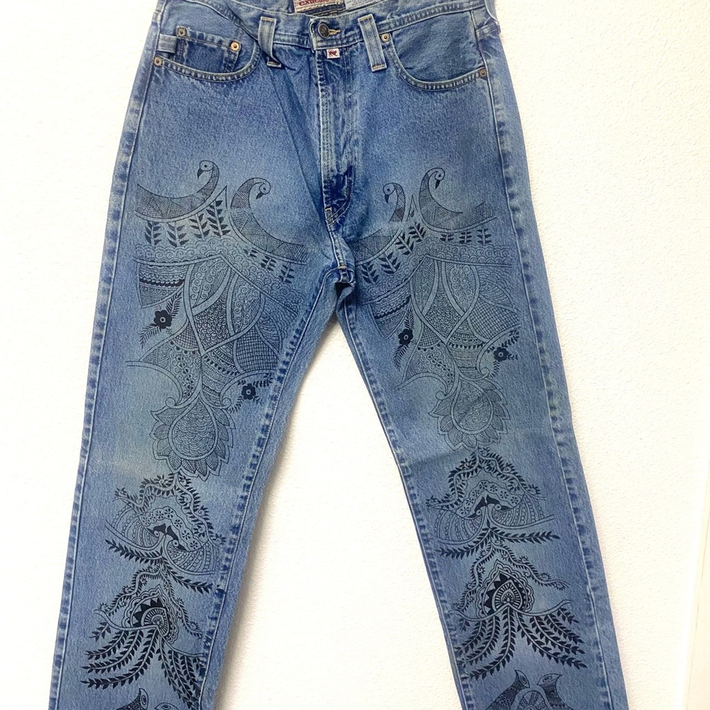 Parasuco Vintage Premium tattoo  jeans Sz 34